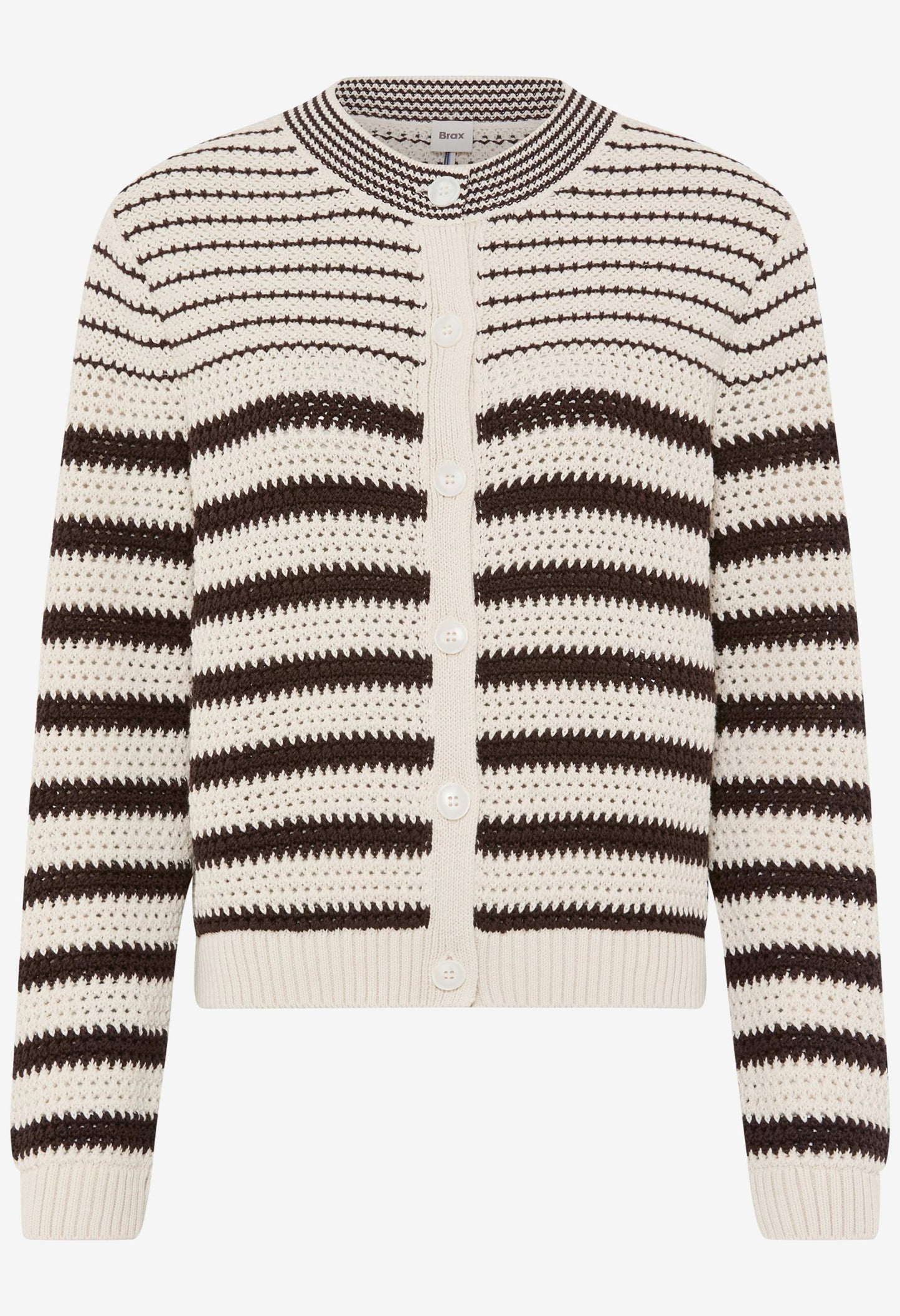 Ann Striped Knit Cardigan