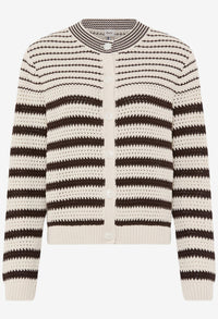 Ann Striped Knit Cardigan