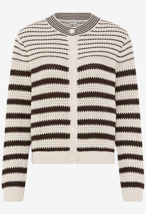 Ann Striped Knit Cardigan