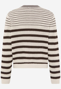 Ann Striped Knit Cardigan