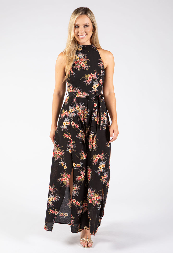 Floral Halter Jumpsuit