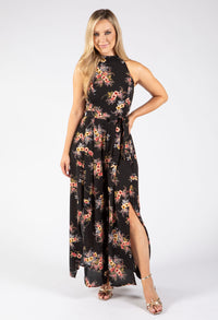 Floral Halter Jumpsuit