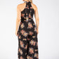 Floral Halter Jumpsuit