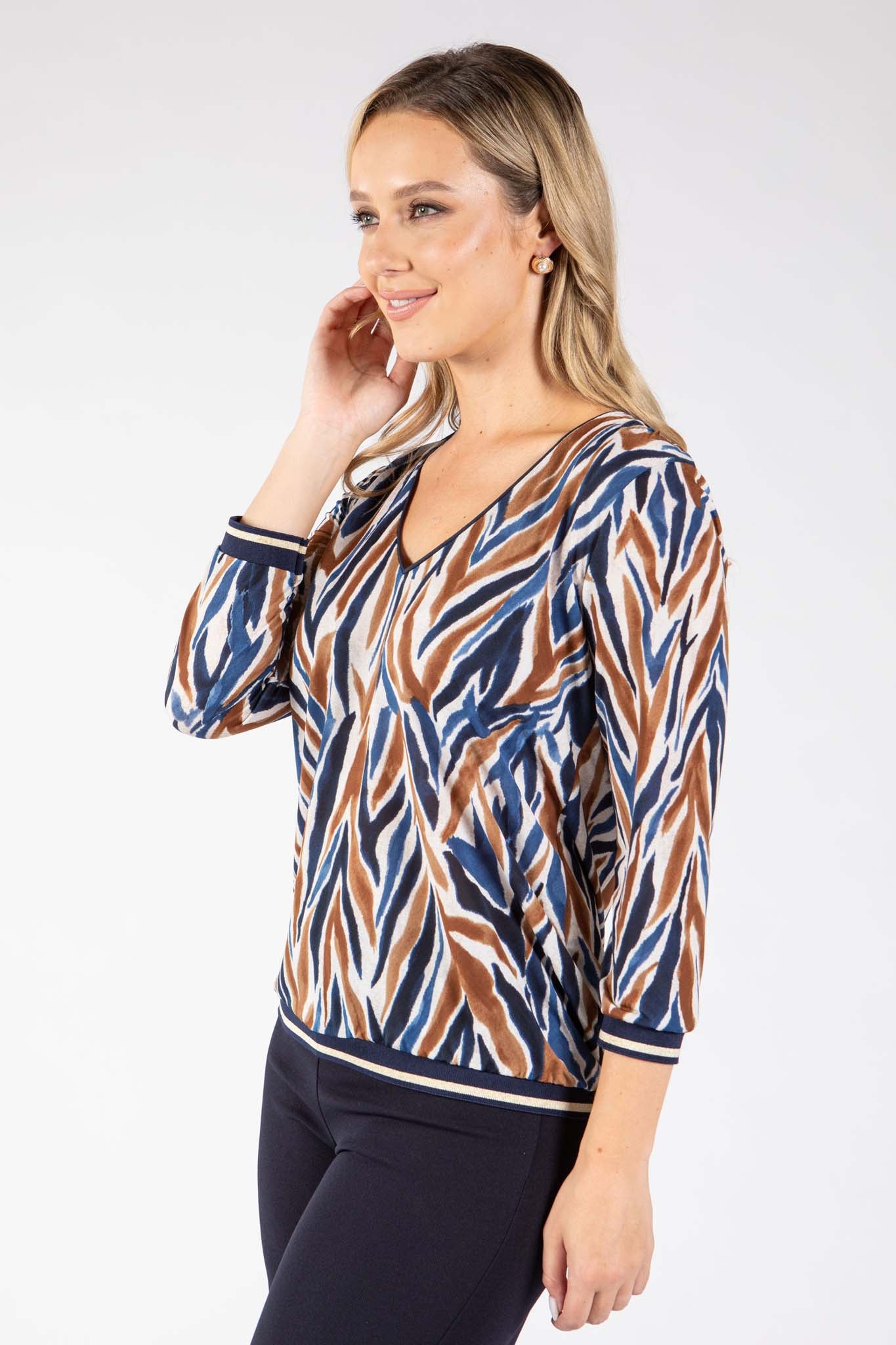 Emir Tiger Print Top