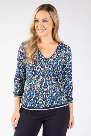Emir Leopard Print Top