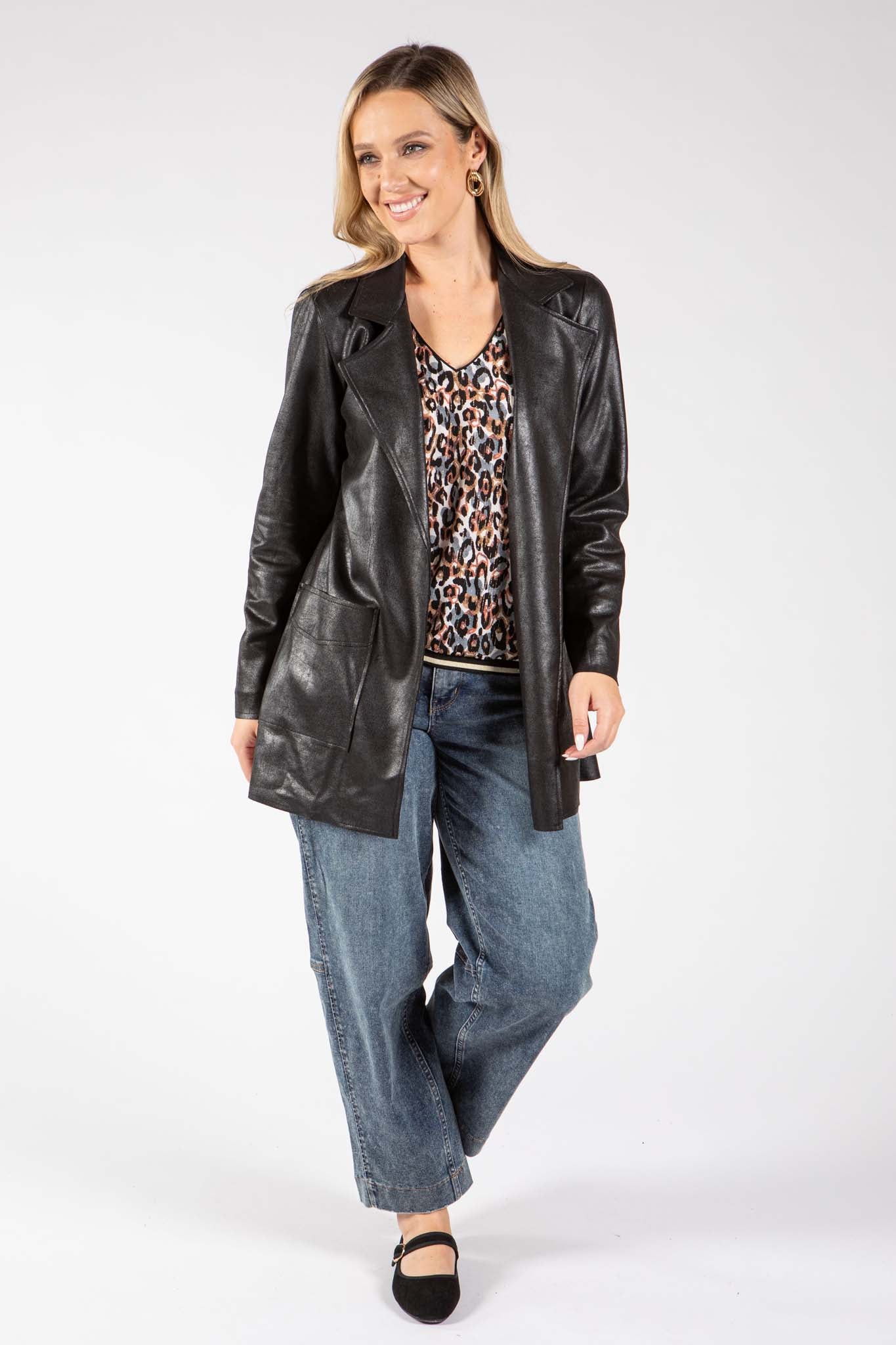 Brooklyn Faux Leather Jacket