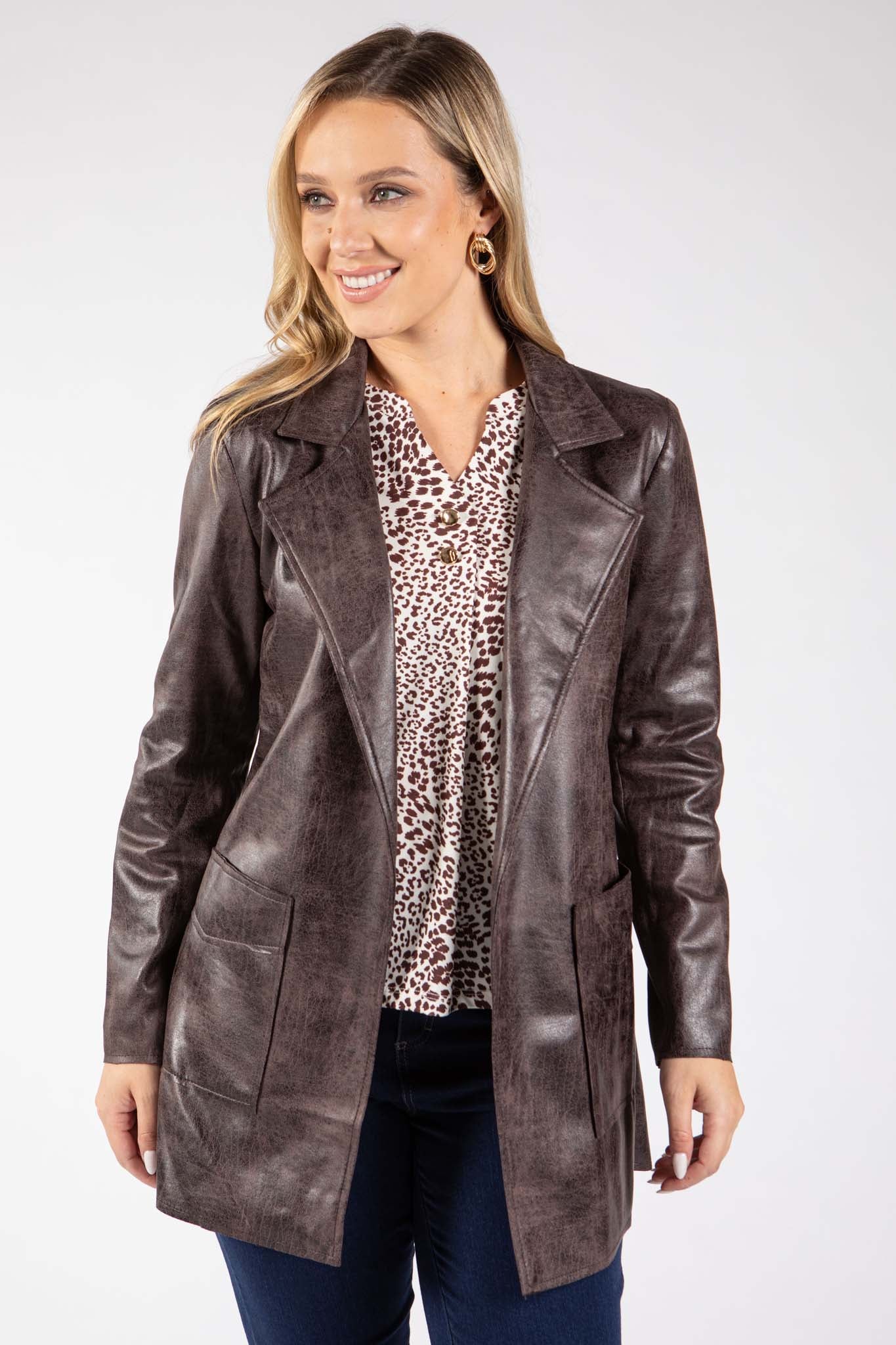 Brooklyn Faux Leather Jacket