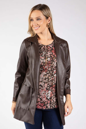 Brooklyn Faux Leather Jacket