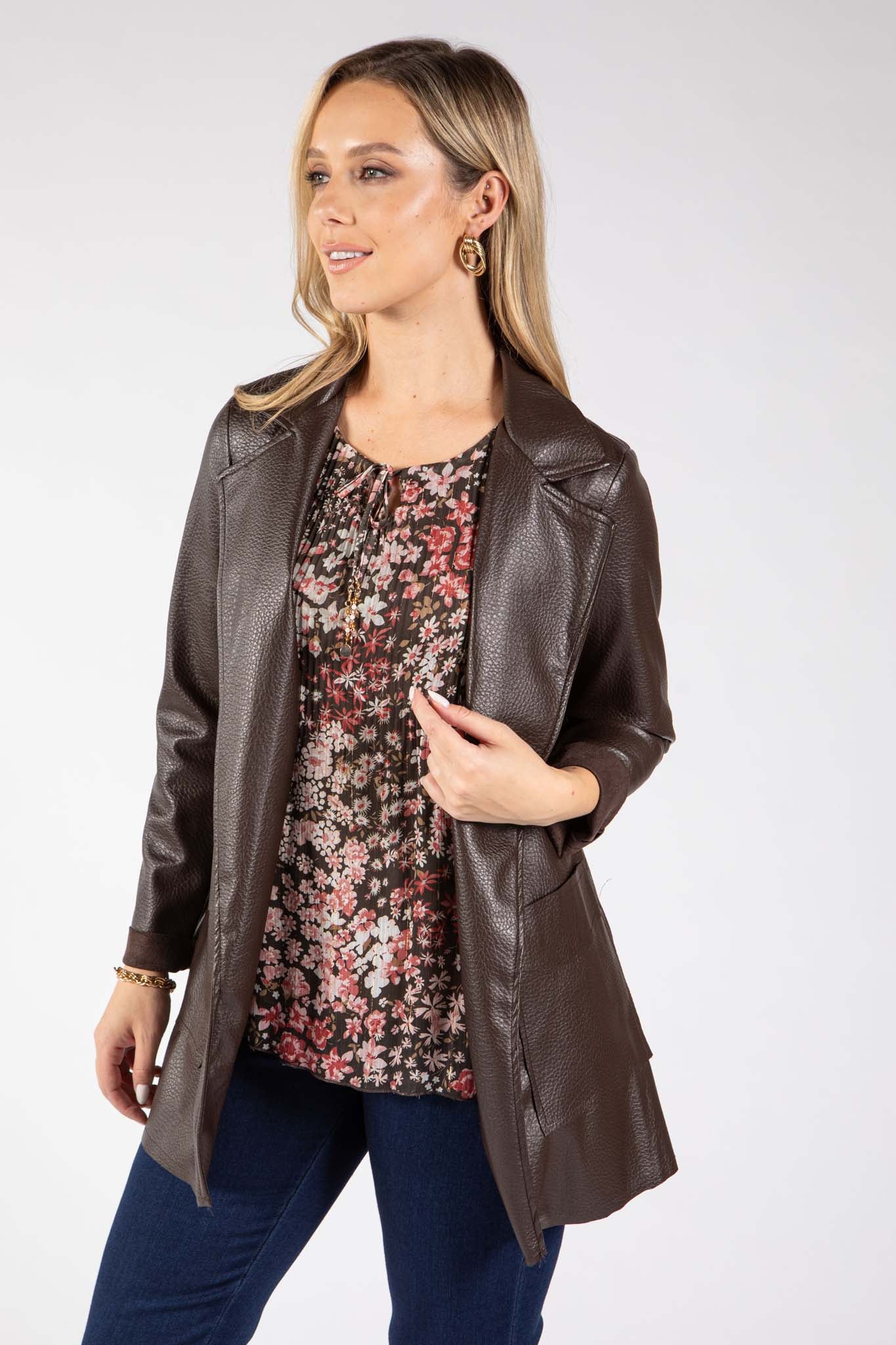 Brooklyn Faux Leather Jacket