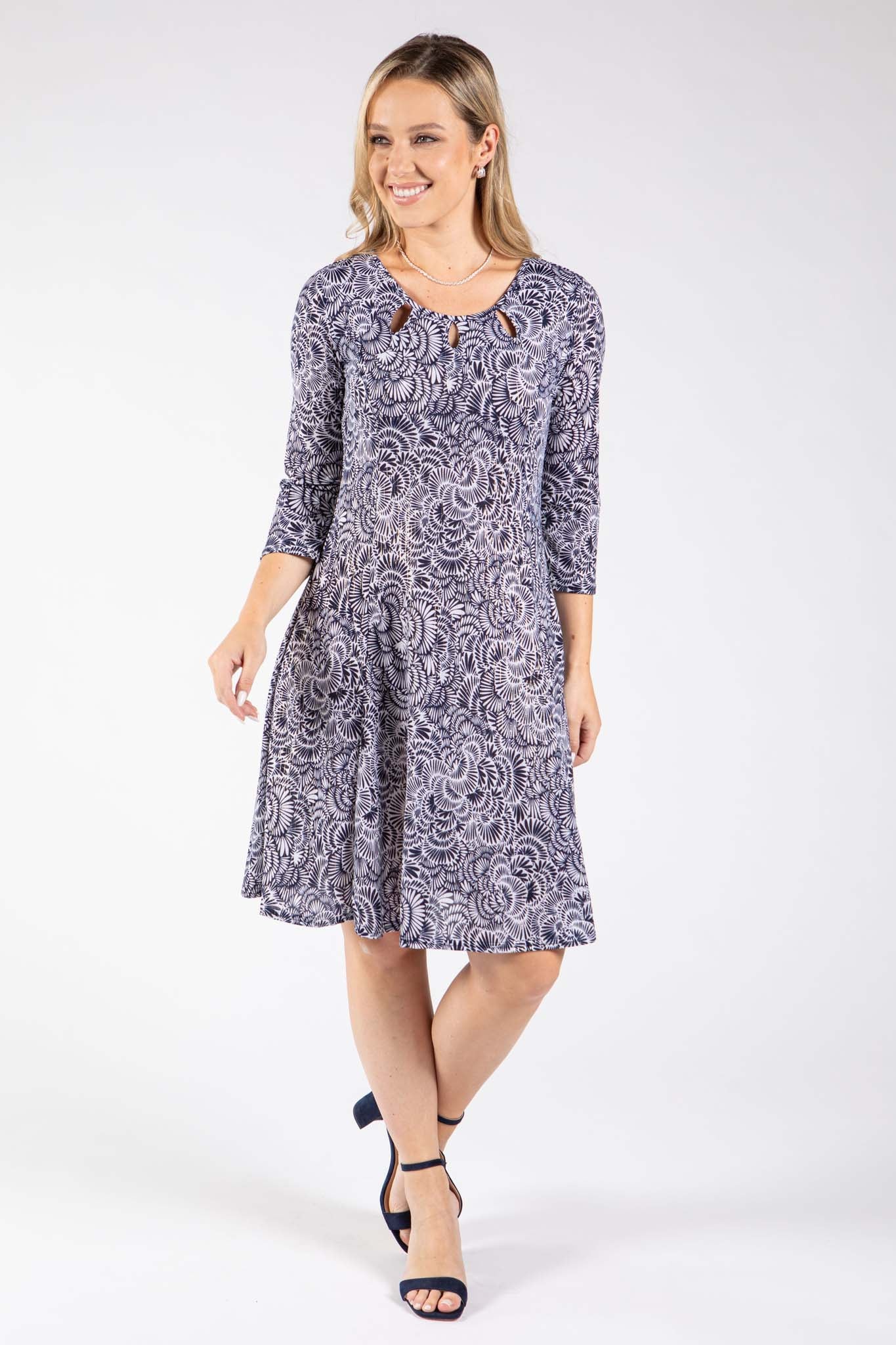 Goutte Abstract Print Dress