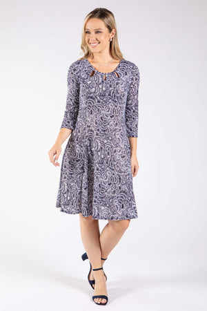 Goutte Abstract Print Dress