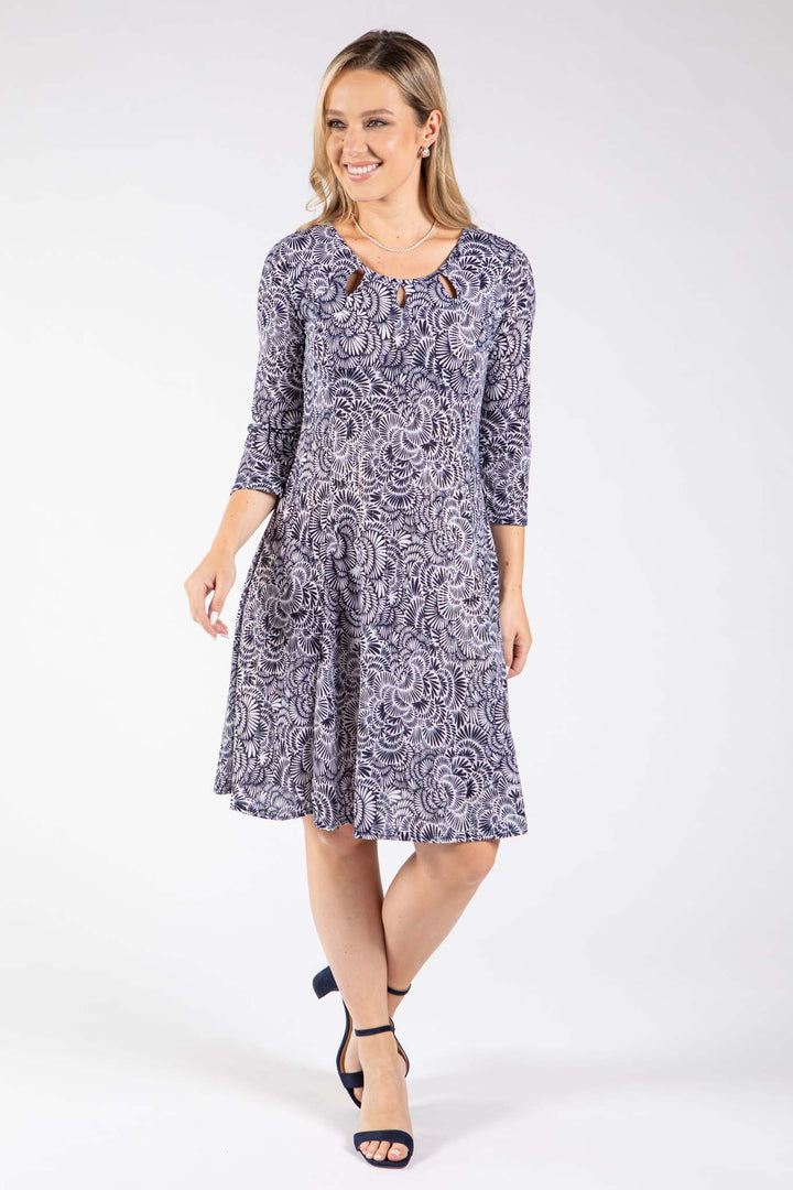 Goutte Abstract Print Dress