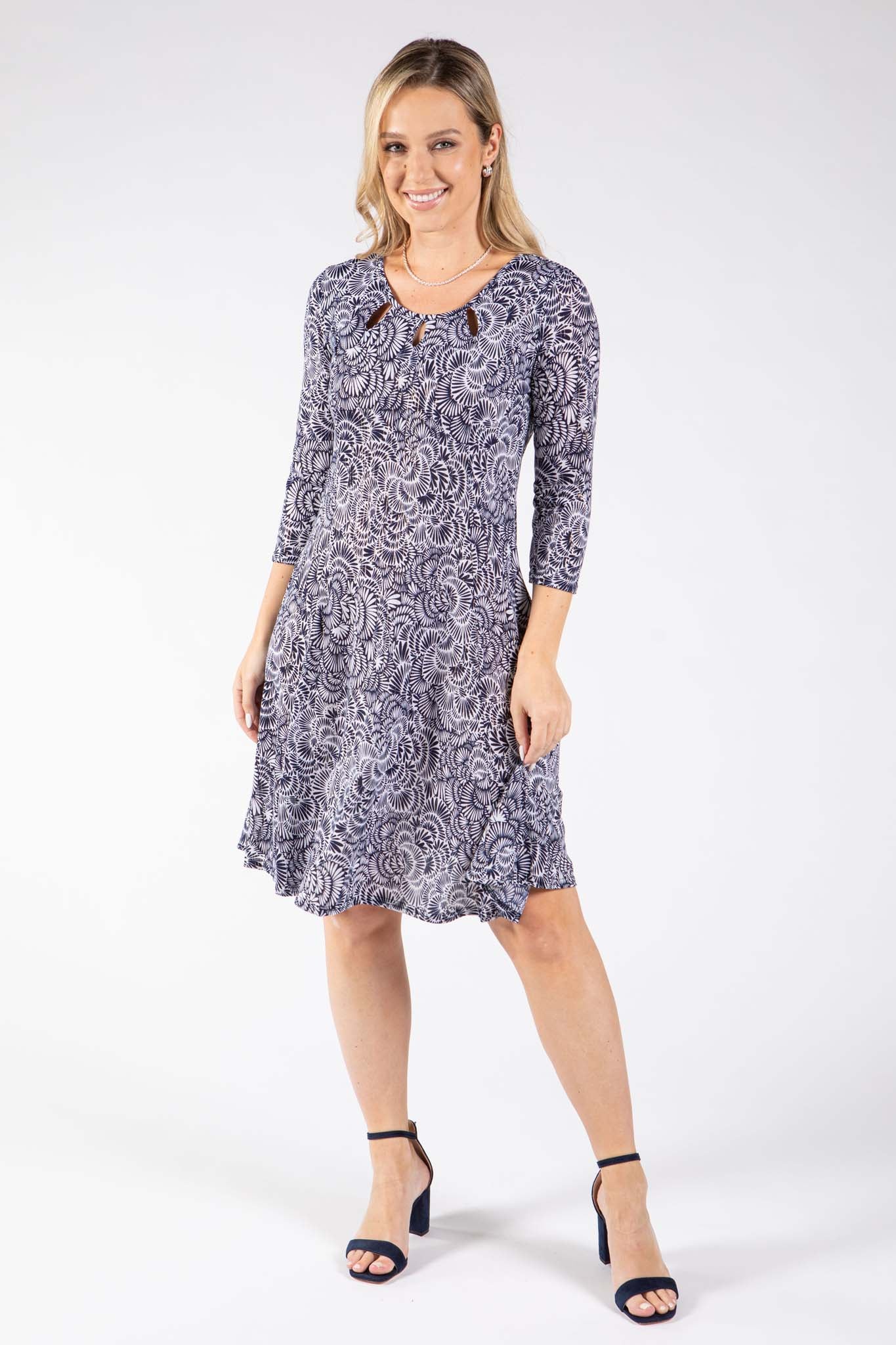Goutte Abstract Print Dress