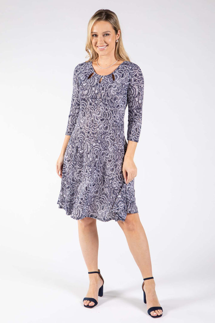 Goutte Abstract Print Dress