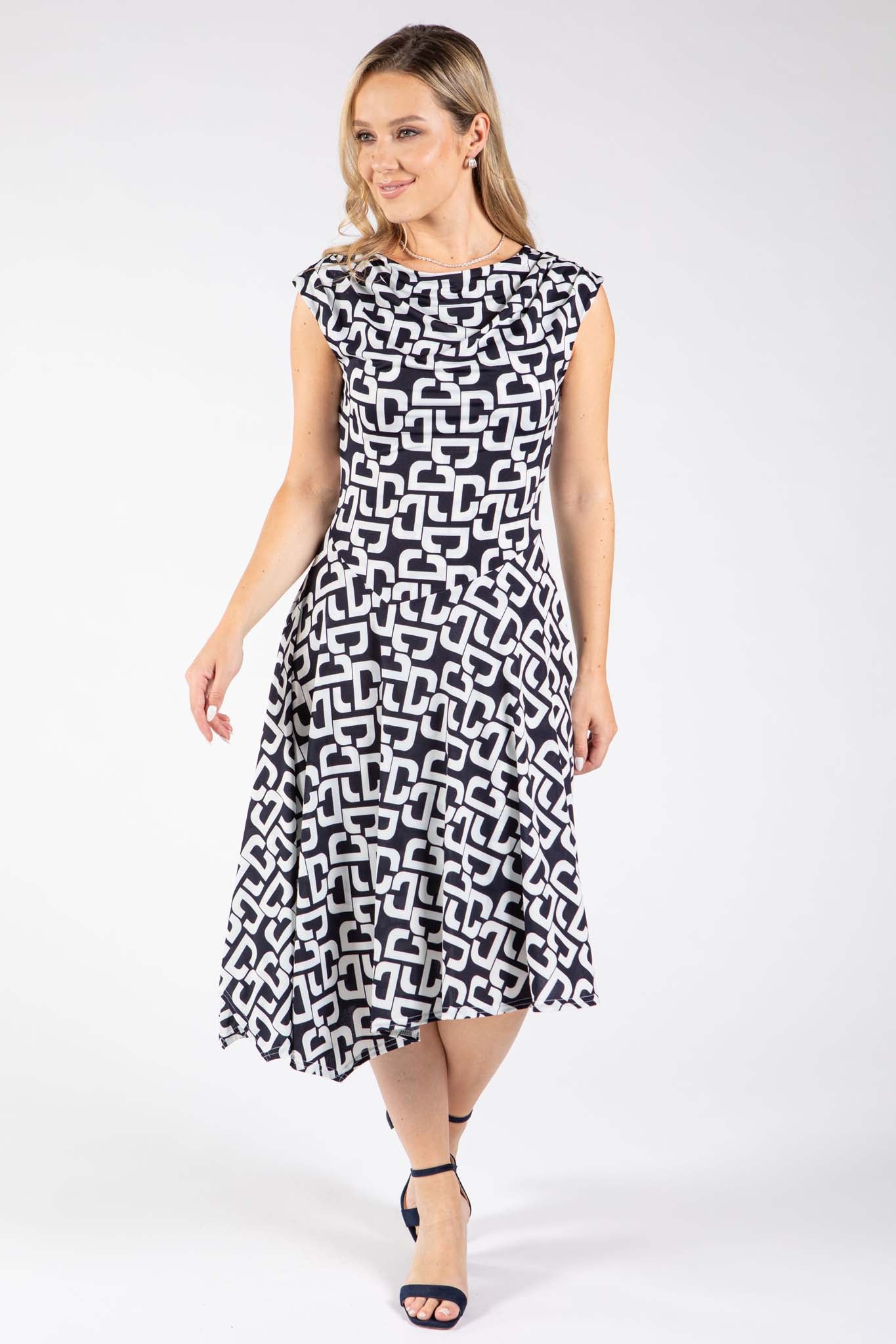 Marbella DG Cowl Neck Dress