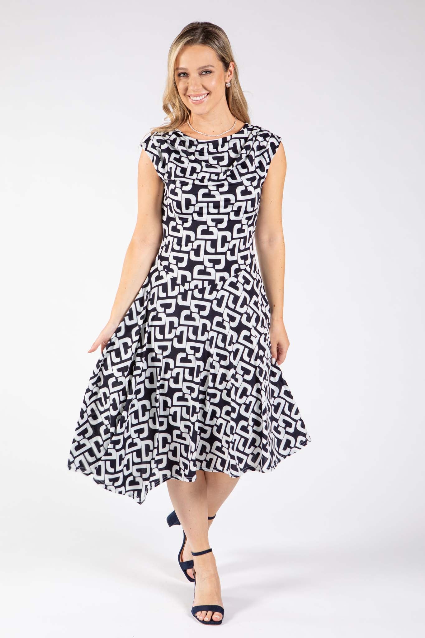 Marbella DG Cowl Neck Dress