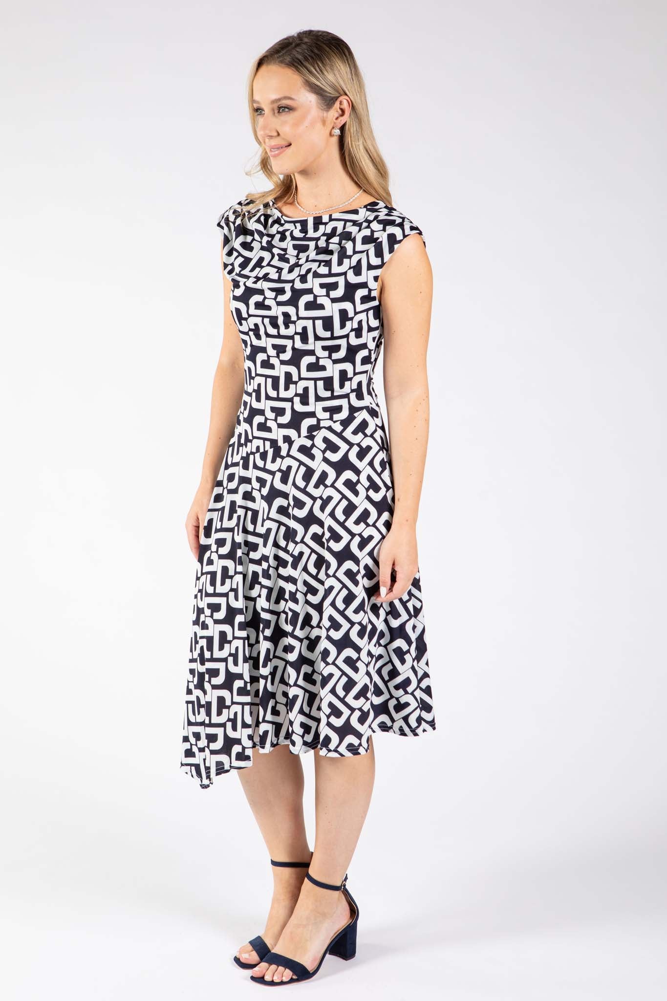 Marbella DG Cowl Neck Dress