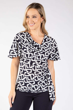 Johann DG Cowl Neck Top