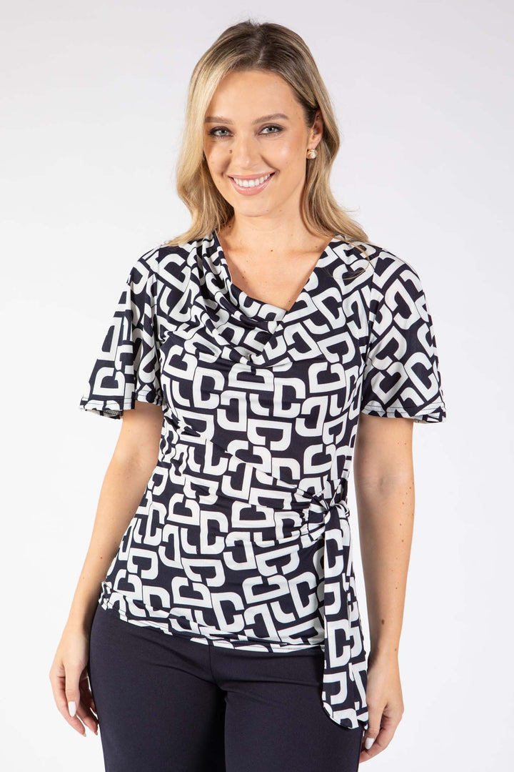 Johann DG Cowl Neck Top