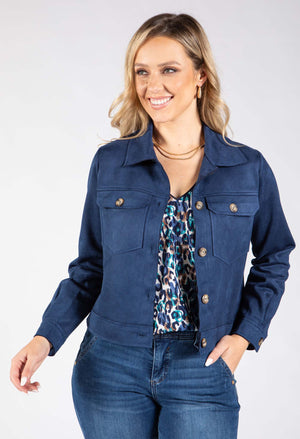 Corner Faux Suede Jacket