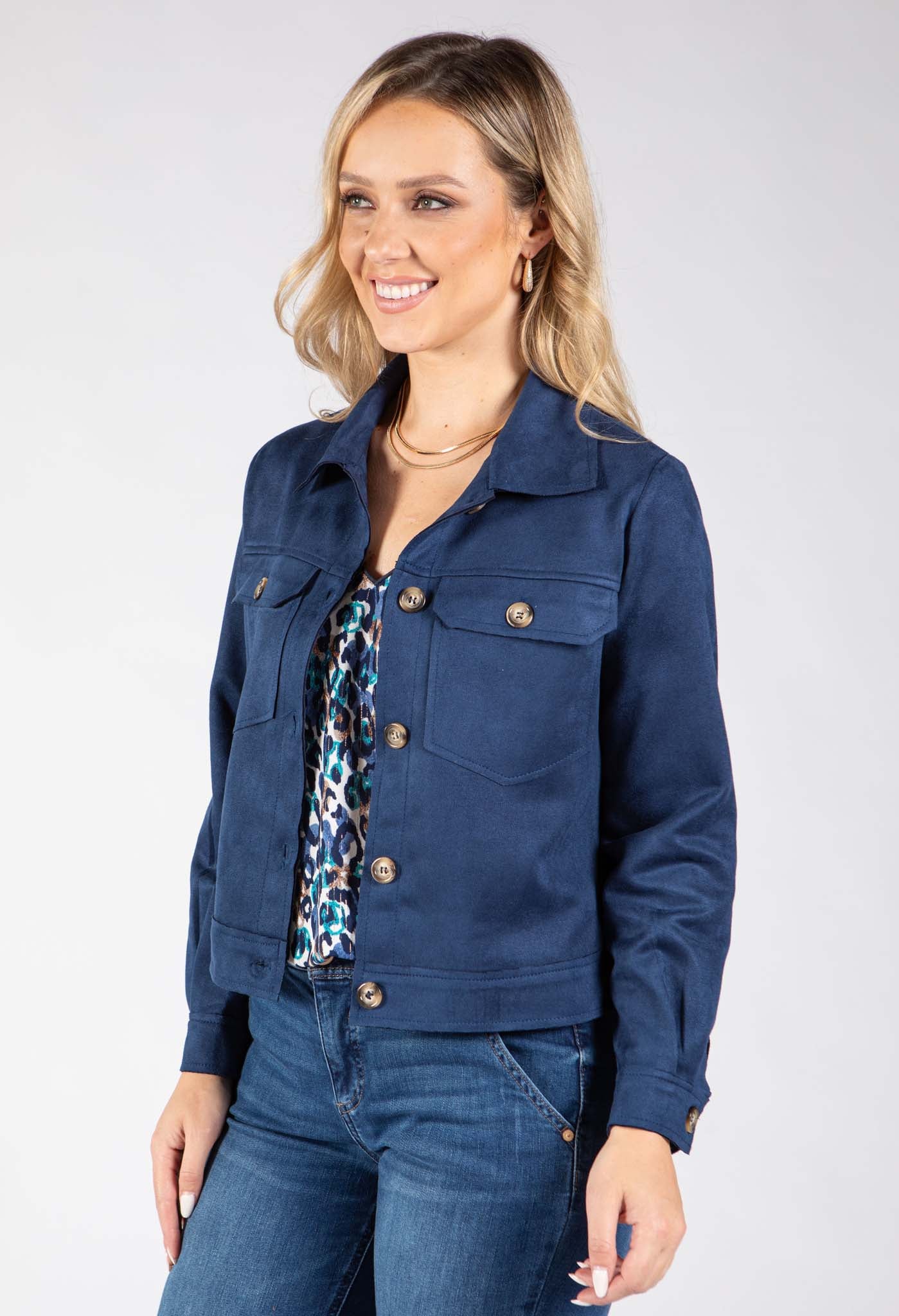 Corner Faux Suede Jacket
