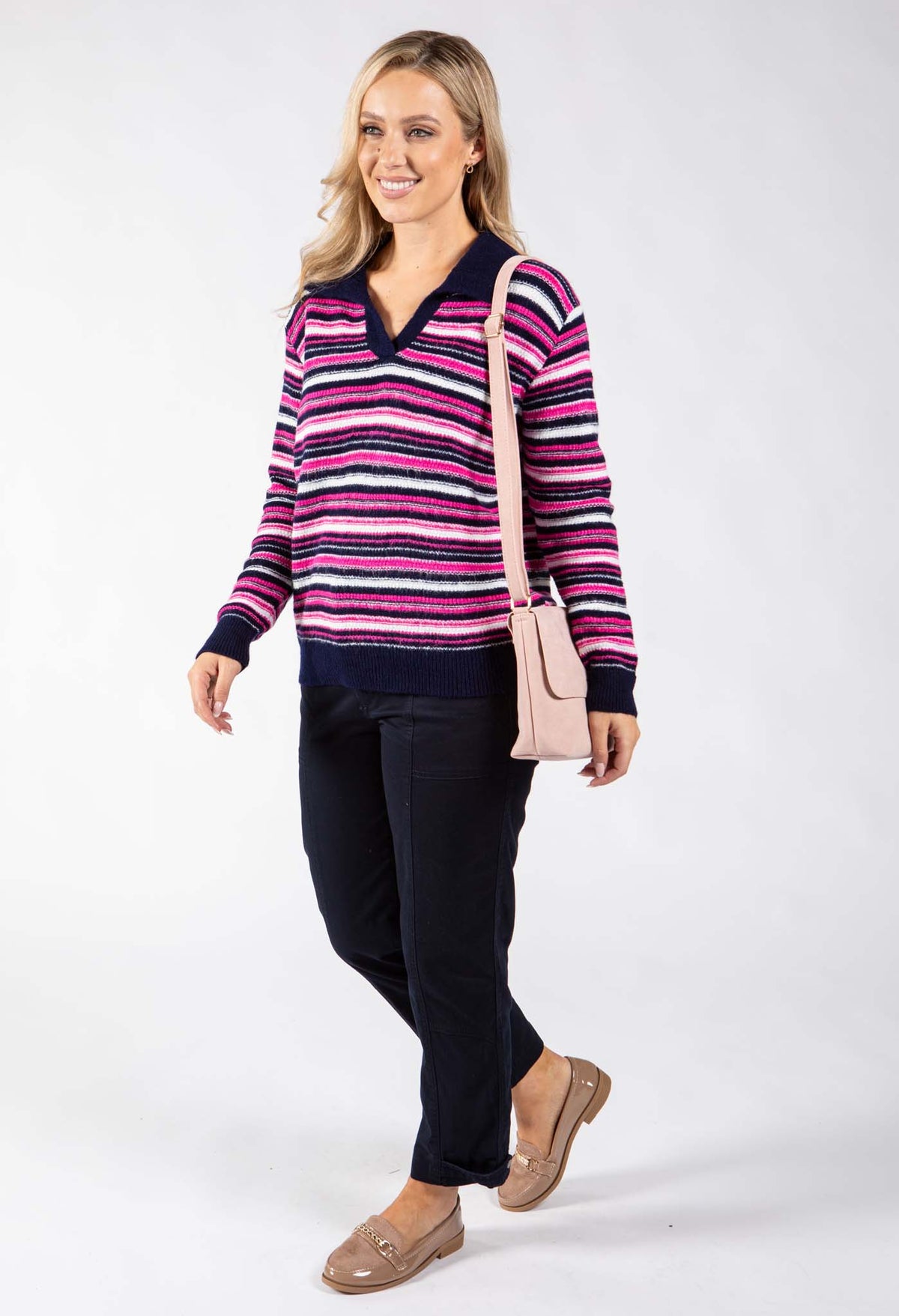 Aspen Striped Knit Jumper