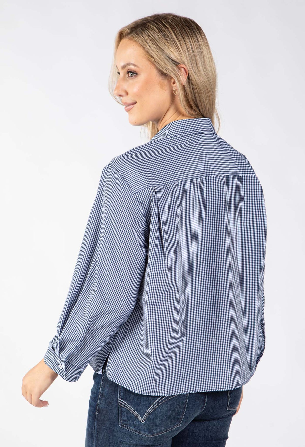 Sally Gingham Boxy Shirt