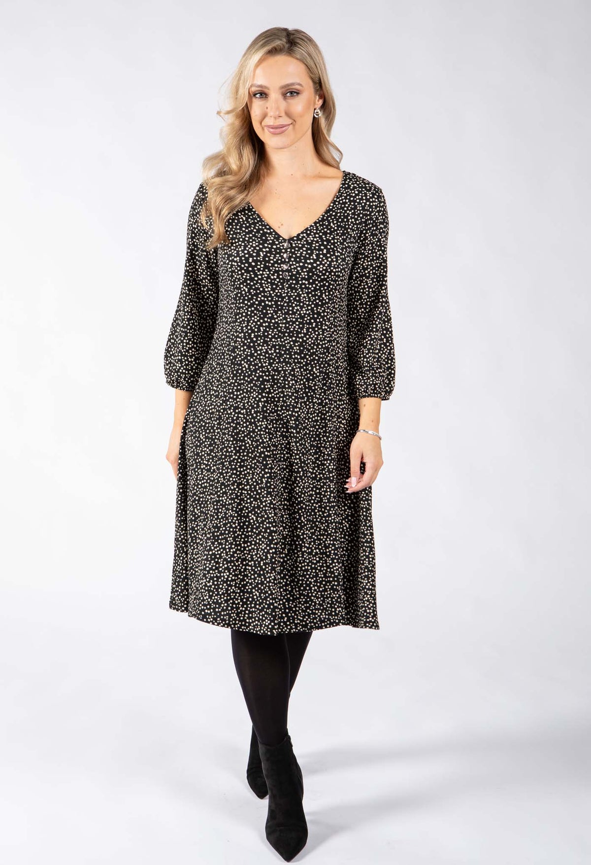 Ranka Polka Dot Short Dress
