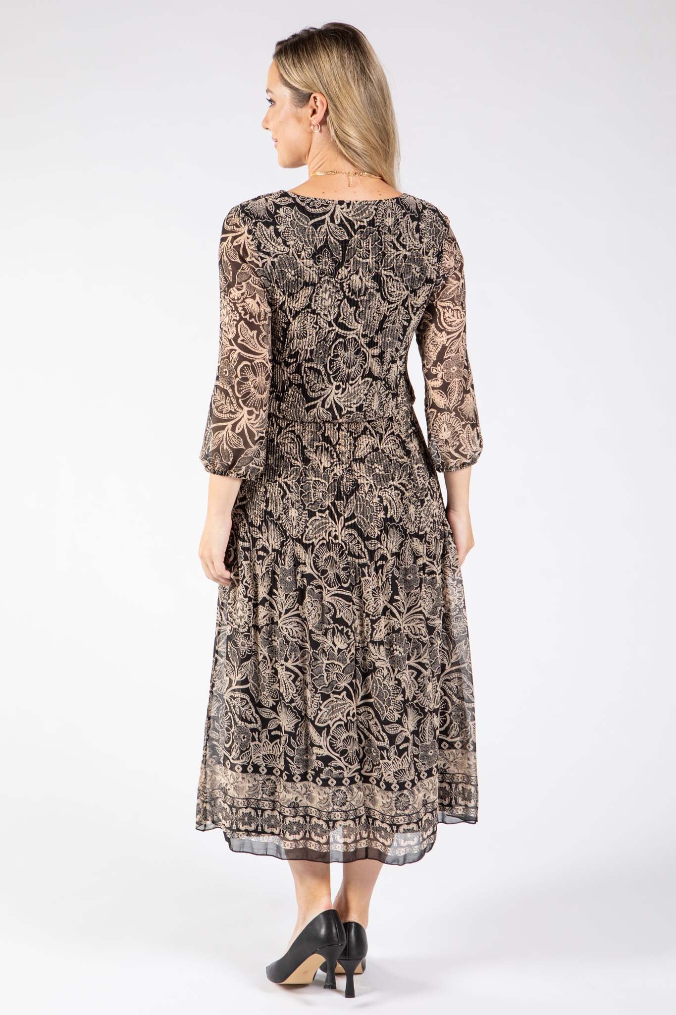 Riade Floral Print Midi Dress