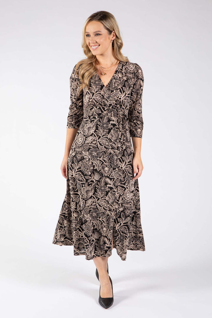 Ritex Faux Wrap Midi Dress