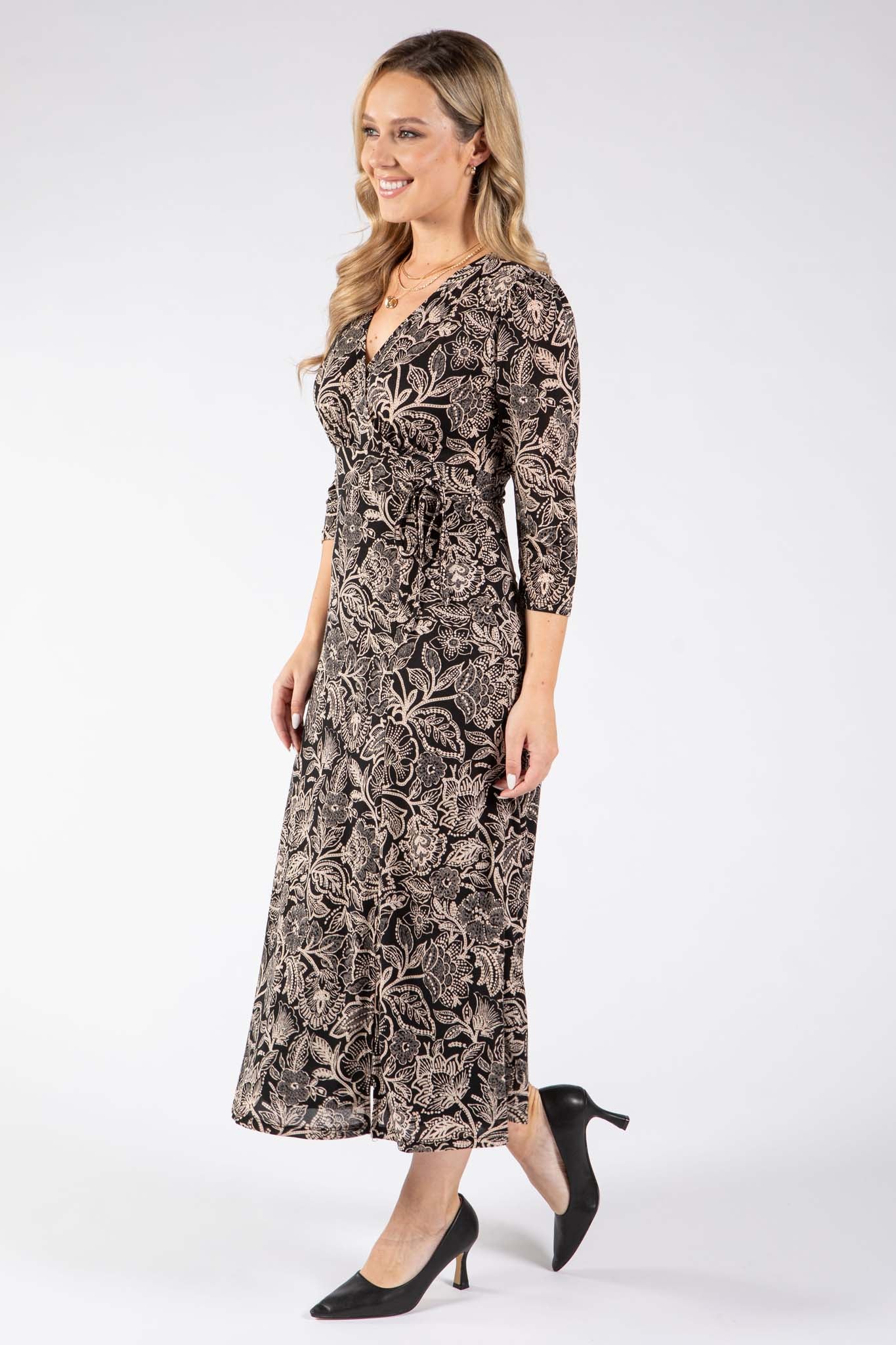Ritex Faux Wrap Midi Dress