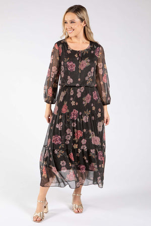 Riadella Plisse Pleated Floral Dress