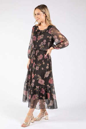 Riadella Plisse Pleated Floral Dress