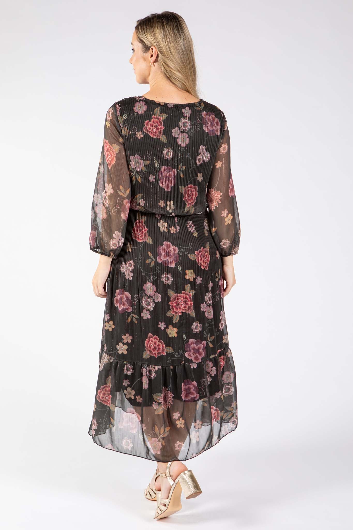 Riadella Plisse Pleated Floral Dress