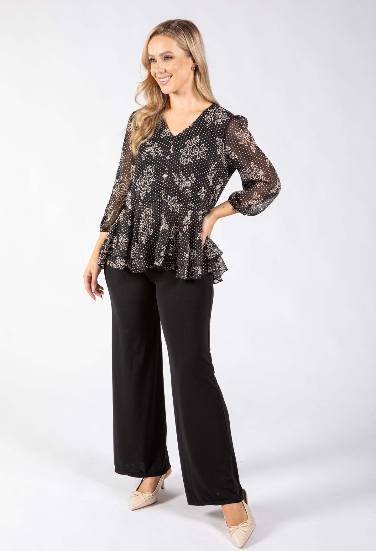Tripois Peplum Blouse
