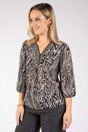 Tsophie Zebra Print Top