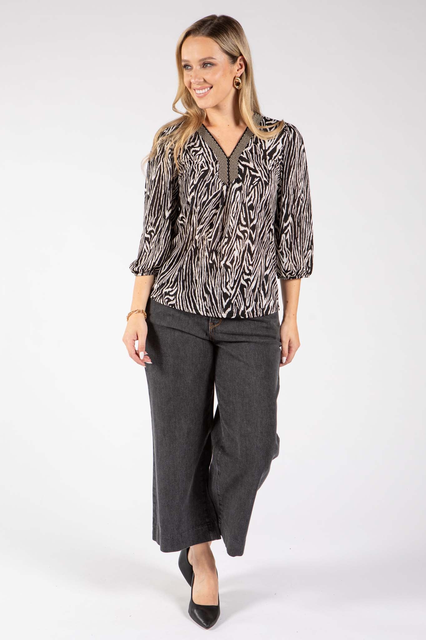 Tsophie Zebra Print Top