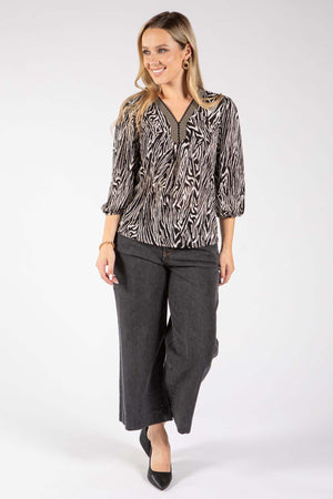 Tsophie Zebra Print Top