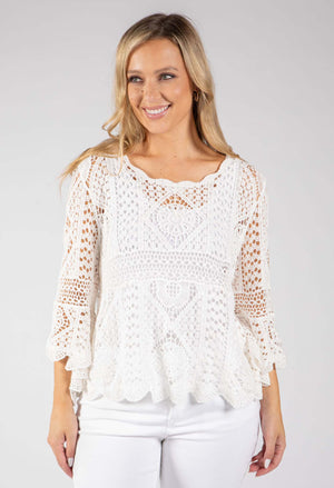 Crochet Knit Top
