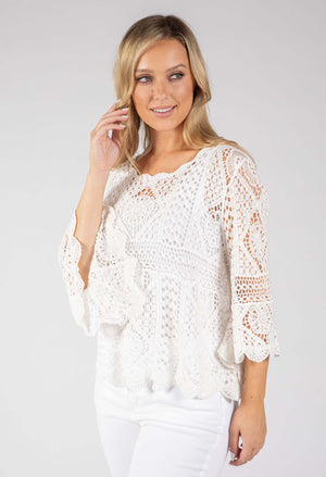 Crochet Knit Top