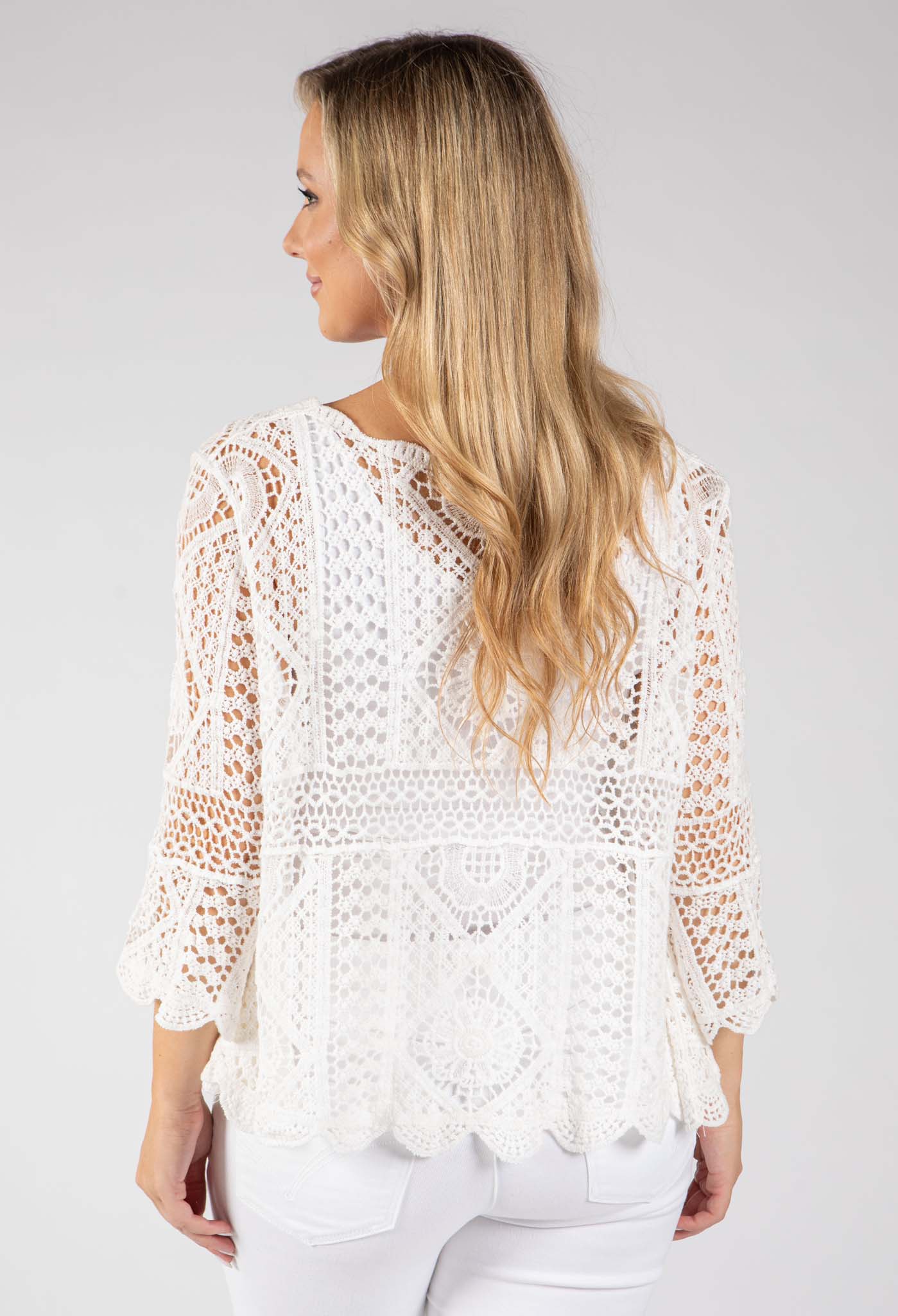 Crochet Knit Top