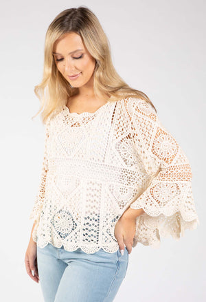 Crochet Knit Top