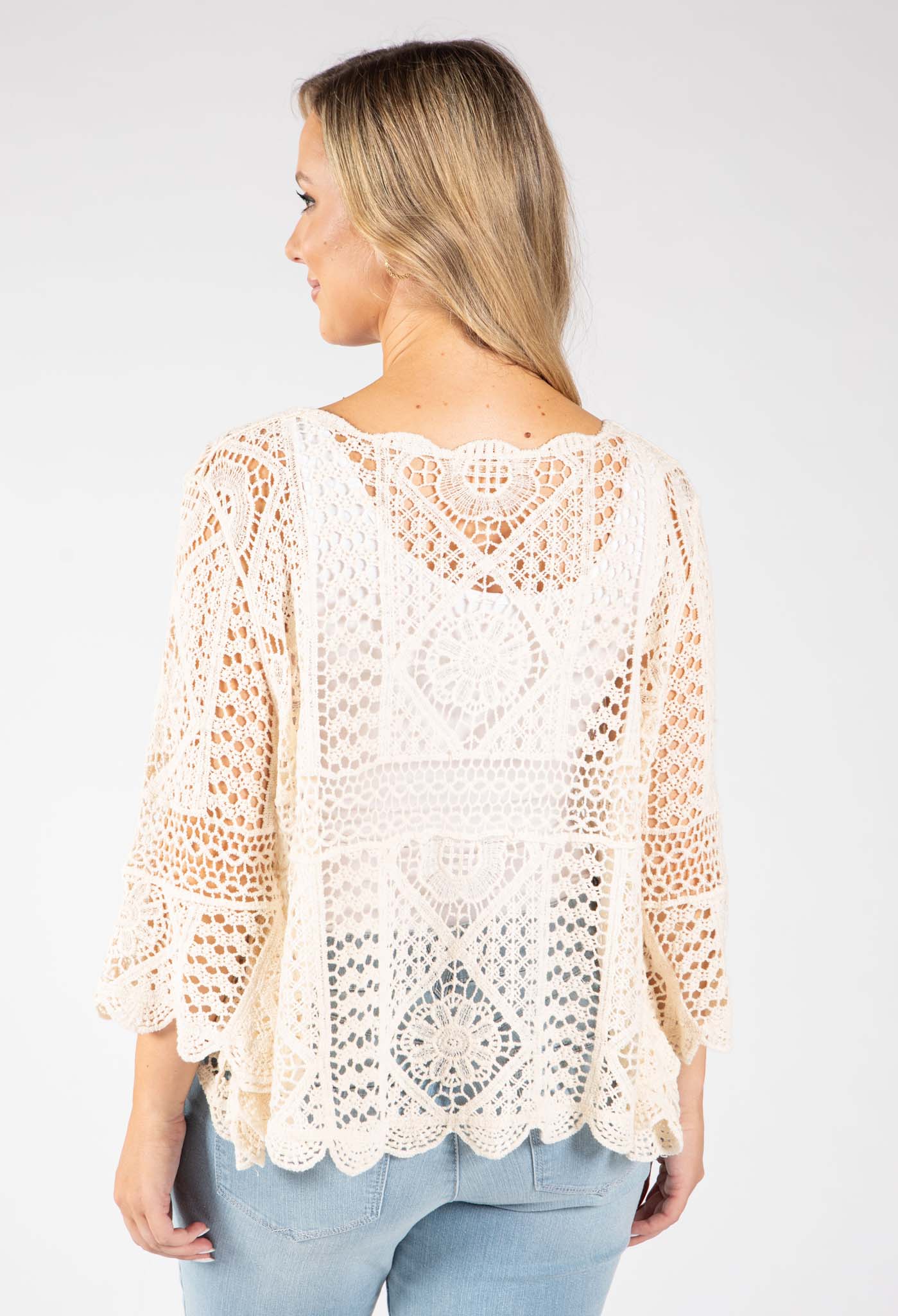 Crochet Knit Top