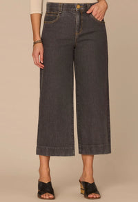 "Ab"solution Cropped Wide Leg Jeans
