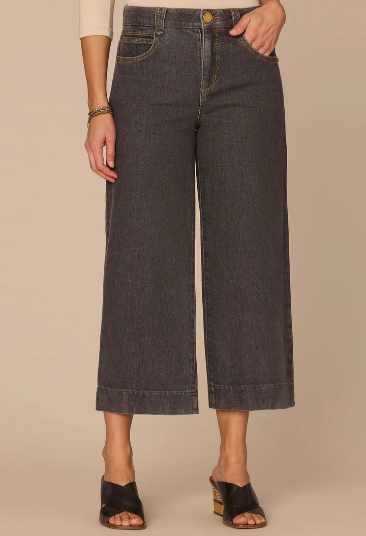 "Ab"solution Cropped Wide Leg Jeans