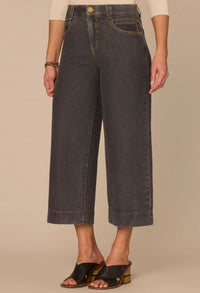 "Ab"solution Cropped Wide Leg Jeans