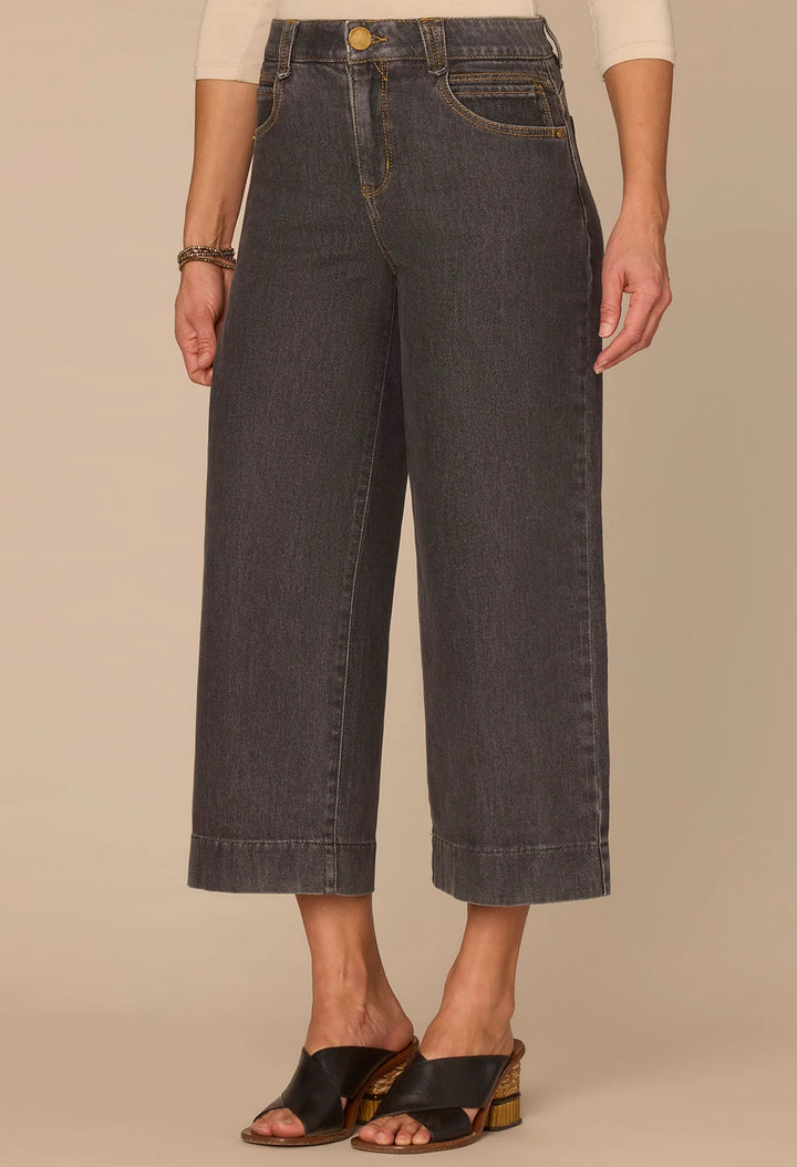 "Ab"solution Cropped Wide Leg Jeans