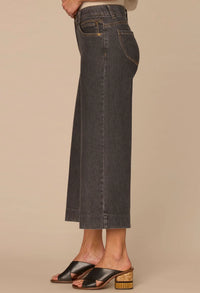 "Ab"solution Cropped Wide Leg Jeans
