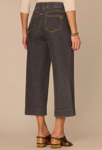 "Ab"solution Cropped Wide Leg Jeans