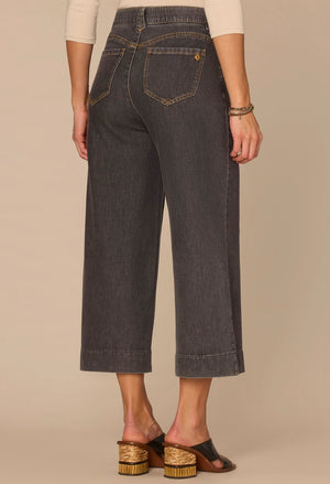 "Ab"solution Cropped Wide Leg Jeans